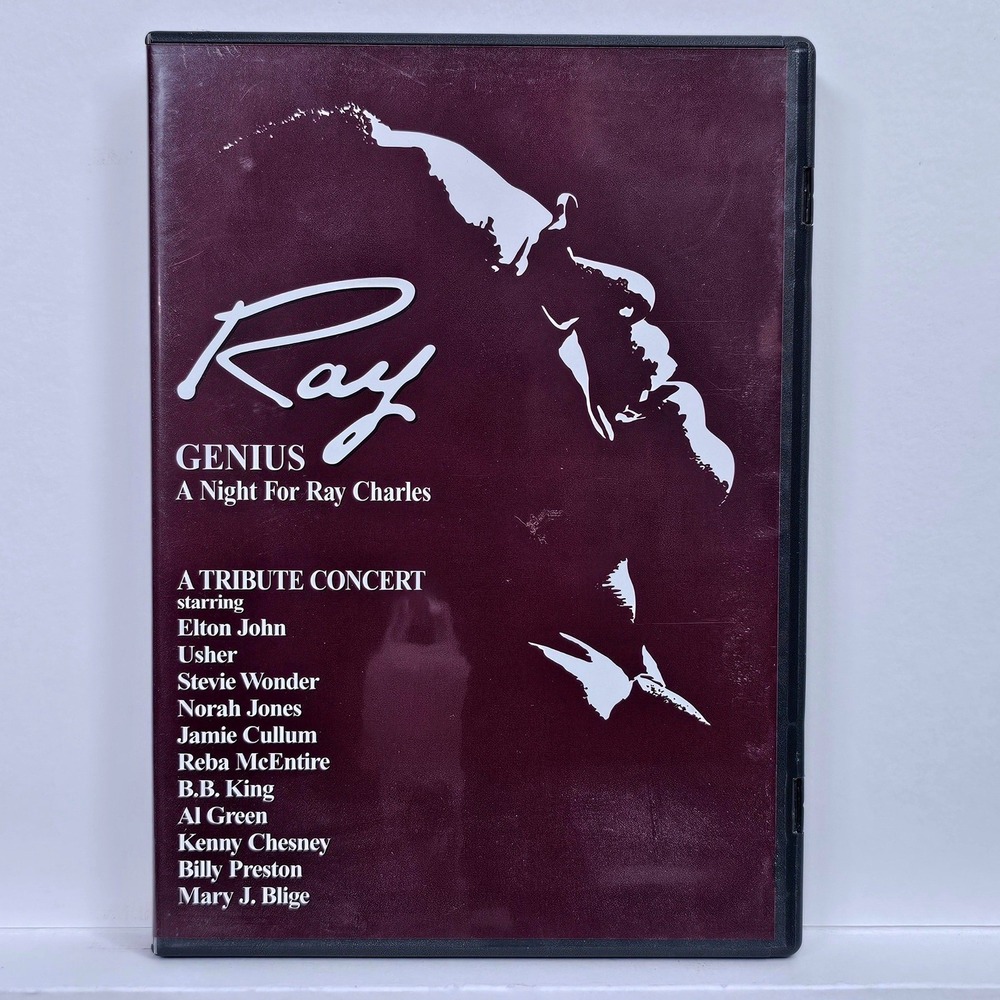 Ray Genius A‎ Night For Ray Charles Tribute Concert DVD Elton John Stevie Wonder